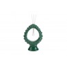 Bomboniera Matrimonio Profumatore Diffusore Pigna Porcellana Verde Con Astuccio H.15,5 Cm