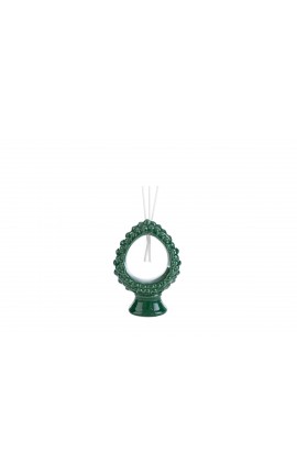 Bomboniera Matrimonio Profumatore Diffusore Pigna Porcellana Verde Con Astuccio