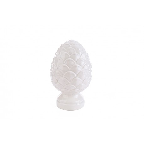 Bomboniera Matrimonio Pomo Pumo Porcellana Bianca 14xh.22Cm