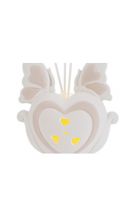 Bomboniera Matrimonio Profumatore Diffusore Cuore Farfalla Led Con Astuccio