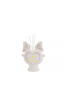 Bomboniera Matrimonio Profumatore Diffusore Cuore Farfalla Led Con Astuccio
