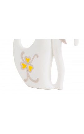 Bomboniera Matrimonio Coppia Sposini Sposi Porcellana Led Con Astuccio 21x7xh.31 Cm