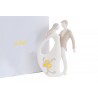Bomboniera Matrimonio Coppia Sposini Sposi Porcellana Led Con Astuccio 21x7xh.31 Cm
