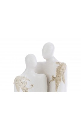 Bomboniera Matrimonio Coppia Sposini Sposi Porcellana Led Con Astuccio 12x8,5xh.20,5 Cm