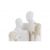 Bomboniera Matrimonio Coppia Sposini Sposi Porcellana Led Con Astuccio 12x8,5xh.20,5 Cm