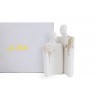 Bomboniera Matrimonio Coppia Sposini Sposi Porcellana Led Con Astuccio 12x8,5xh.20,5 Cm