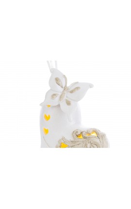 Bomboniera Matrimonio Profumatore Diffusore Cuore Farfalla Led Porcellana Con Astuccio