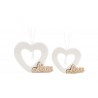 Bomboniera Matrimonio Profumatore Diffusore Cuore Porcellana Love Bianco Con Astuccio