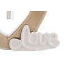 Bomboniera Matrimonio Profumatore Diffusore Cuore Porcellana Love Beige Con Astuccio 12x4xh.12 Cm