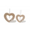 Bomboniera Matrimonio Profumatore Diffusore Cuore Porcellana Love Beige Con Astuccio 12x4xh.12 Cm