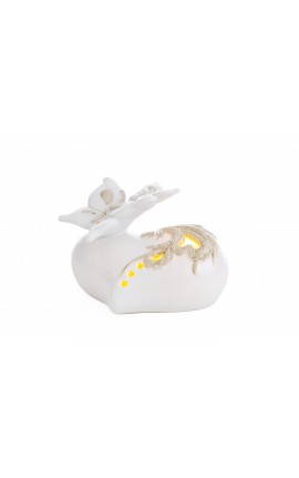 Bomboniera Matrimonio Cuore Farfalla Porcellana Led