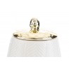 Bomboniera Matrimonio Scatola Porcellana Bianco e Oro 11xh.14 CM