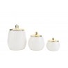 Bomboniera Matrimonio Scatola Porcellana Bianco e Oro 11xh.14 CM
