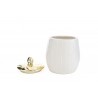 Bomboniera Matrimonio Scatola Porcellana Bianco e Oro 11xh.14 CM