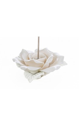 Bomboniera Matrimonio Compleanno Segnaposto Fiore Porcellana Bianco Memoclip