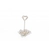 Bomboniera Matrimonio Compleanno Segnaposto Fiore Porcellana Bianco Memoclip