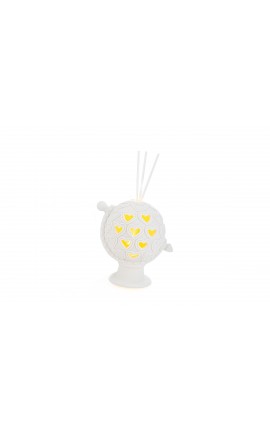 Bomboniera Matrimonio Profumatore Diffusore Mappamondo Globo Porcellana Con Astuccio