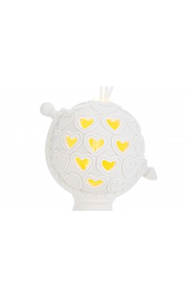 Bomboniera Matrimonio Profumatore Diffusore Mappamondo Globo Porcellana Con Astuccio