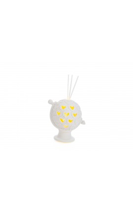 Bomboniera Matrimonio Profumatore Diffusore Mappamondo Globo Porcellana Con Astuccio