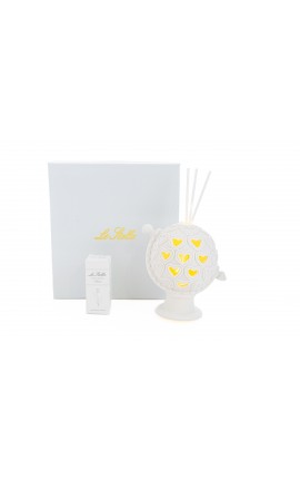 Bomboniera Matrimonio Profumatore Diffusore Mappamondo Globo Porcellana Con Astuccio