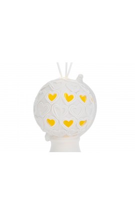 Bomboniera Matrimonio Profumatore Diffusore Mappamondo Globo Porcellana Con Astuccio 11x10xh.13 Cm