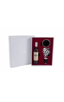 Bomboniera Matrimonio Utile Set 3 Pezzi Accessori Vino  Apribottibglie Cavatappi e Tappo  Con Astuccio