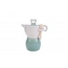 Bomboniera Matrimonio Zuccheriera Caffettiera Moka Verde 13x9xh.15 Cm