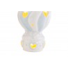 Bomboniera Battesimo Nascita Compleanno Mongolfiera Led Porcellana Celeste Bimbo 9 X 14 CM