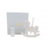 Bomboniera Battesimo Nascita Compleanno Profumatore Diffusore Cavalluccio Bianco Con Astuccio