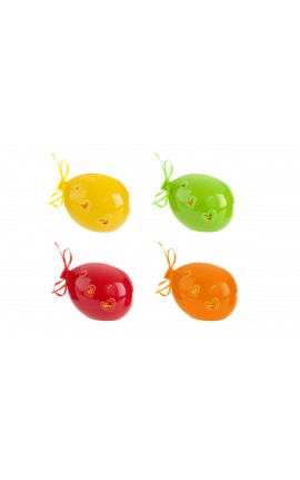 Bomboniera Battesimo Comunione Compleanno Palloncino Led Porcellana 4 Assortiti 12 X 9,5 X h.9 Cm