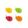 Bomboniera Battesimo Comunione Compleanno Palloncino Led Porcellana 4 Assortiti 12 X 9,5 X h.9 Cm