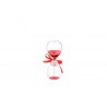 Bomboniera Laurea Cresima Compleanno Clessidra Rossa Con Astuccio h.12 Cm