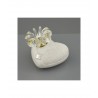 Bomboniera Matrimonio Profumatore Diffusore Cristallo Cuore Bianco Glitter