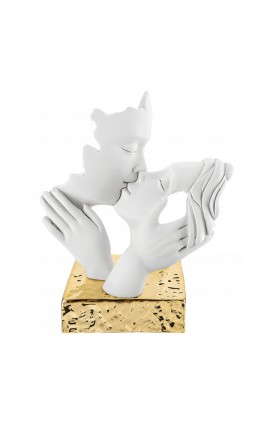 Bomboniera Matrimonio Coppia Sposi Bacio Mani Moderno Oro Bongelli Preziosi