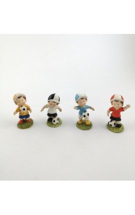 Calciatori In Resina Colorata 4 Assortiti
