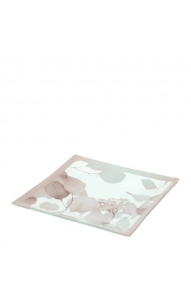 Bomboniera Matrimonio Piatto Svuotatasche Vetro  Botanic Rosa HERVIT