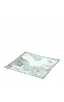 Bomboniera Matrimonio Piatto Svuotatasche Vetro  Botanic Verde HERVIT