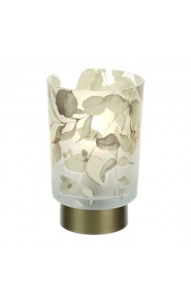 Bomboniera Matrimonio Lampada Vetro Botanic Gialla HERVIT