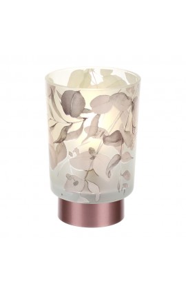 Bomboniera Matrimonio Lampada Vetro Botanic Rosa HERVIT