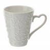 Bomboniera Matrimonio Set 2 Mug Tazza Porcellana Romance Bianca HERVIT