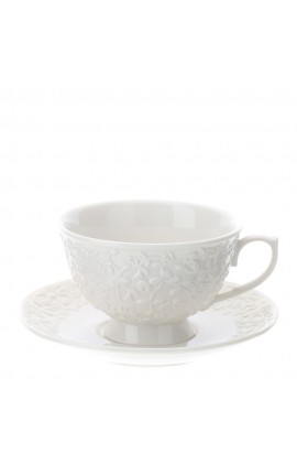 Bomboniera Matrimonio  Tazza Da Tè Romance Porcellana Bianca HERVIT