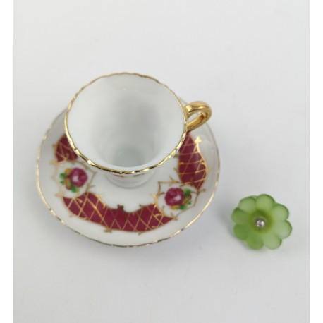 Tazzina Mini in Porcellana con Accessorio Spilla