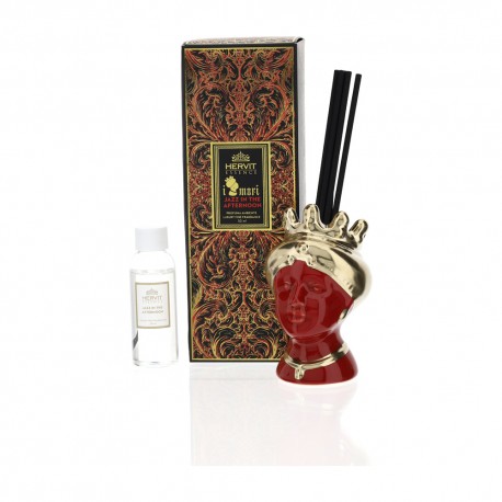 Bomboniera Matrimonio Profumatore Profumambiente i Mori Testa di Moro Rosso e Oro 50 ml HERVIT