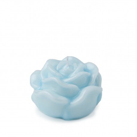 Bomboniera Matrimonio  Candela Rosa Laccata Blu 4,5 Cm HERVIT