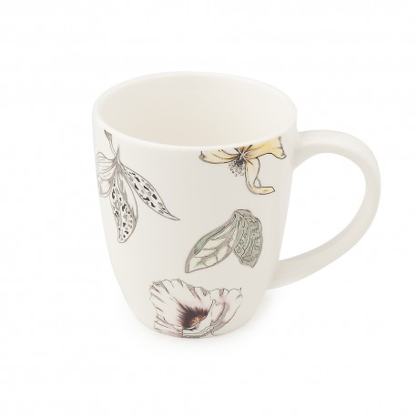 Bomboniera Matrimonio Tazza Mug Porcellana Blooms Con Farfalle HERVIT