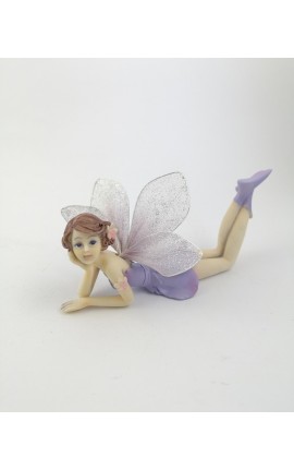 Fatina Lilla Sdraiata in Resina