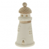 Bomboniera Matrimonio Comunione Faro Led Porcellana e Legno h.15 Cm