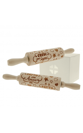 Bomboniera Solidale Matrimonio Mattarello 2 Assortiti Con Box