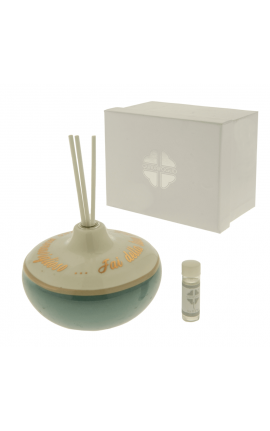 Bomboniera Solidale Matrimonio Profumatore Diffusore Avorio Con Frase Con Box