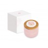 Bomboniera Battesimo Compleanno  Barattolo Candela Profumata Rosa Orsetto Con Box